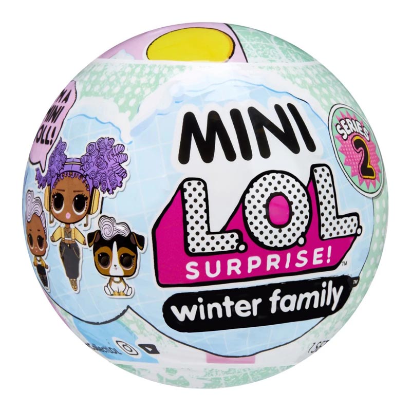 MGA L.O.L. Surprise Mini Family Winter Κούκλα Σειρά 2 Asst. 583943EUC