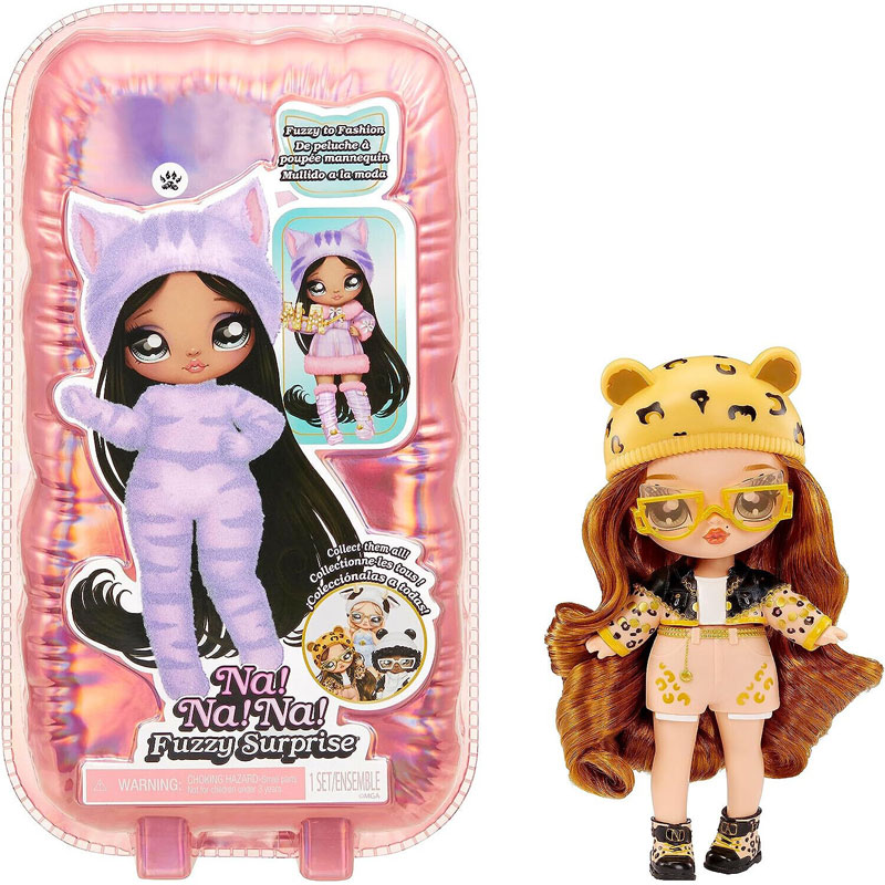 MGA Na! Na! Na! Fuzzy Surprise Series 1 Jenny Jaguar Girl 591900EUC