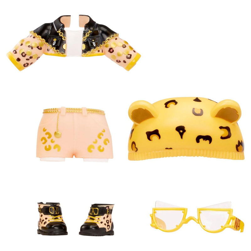 MGA Na! Na! Na! Fuzzy Surprise Series 1 Jenny Jaguar Girl 591900EUC