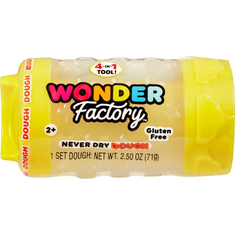 MGA Entertainment Wonder Factory Wonder Factory Never Dry Single Πλαστελίνη Κίτρινο