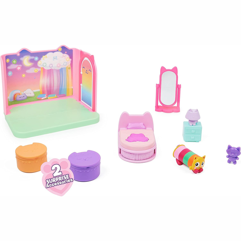 Spin Master Gabby Dollhouse new deluxe Μίνι Σετ Δωμάτια Κουκλόσπιτου Υπνοδωμάτιο 6062037
