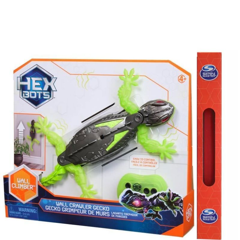 Λαμπάδα Spin Master Hex Bots Interactive Wall Crawler Gecko RC