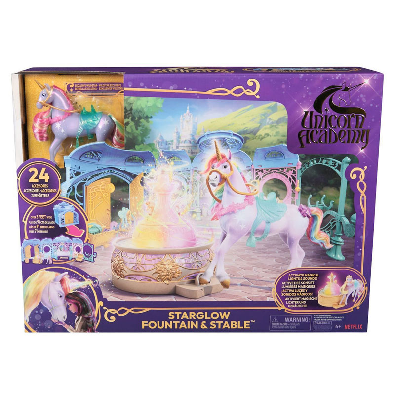 Spin Master Unicorn Academy Σετ Παιχνιδιού Στάβλος με Φιγούρα Wildstar 12cm & Αξεσουάρ 6072449