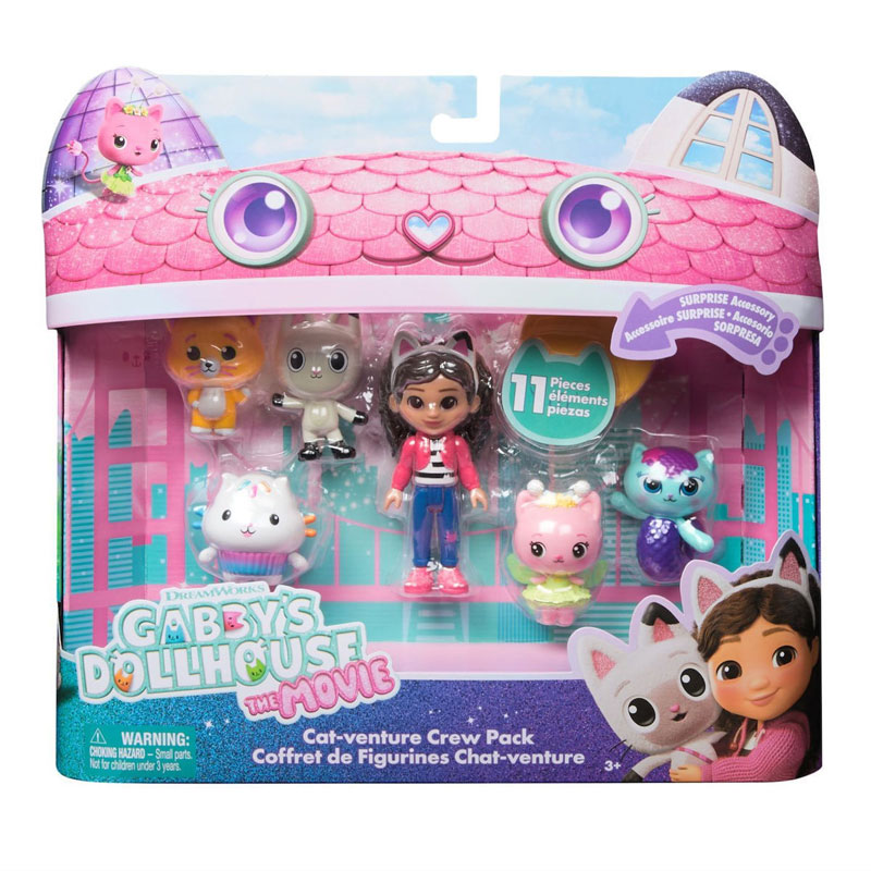 Spin Master Gabby Dollhouse Movie Cat-venture Crew Pack Σετ Φιγούρες 6072633