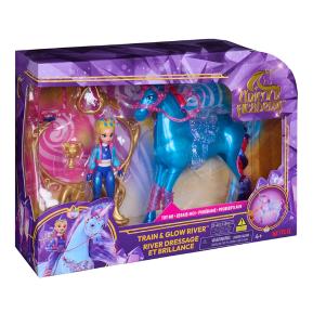 Spin Master Unicorn Academy Train & Glow River - Isabel & River Doll 6075347