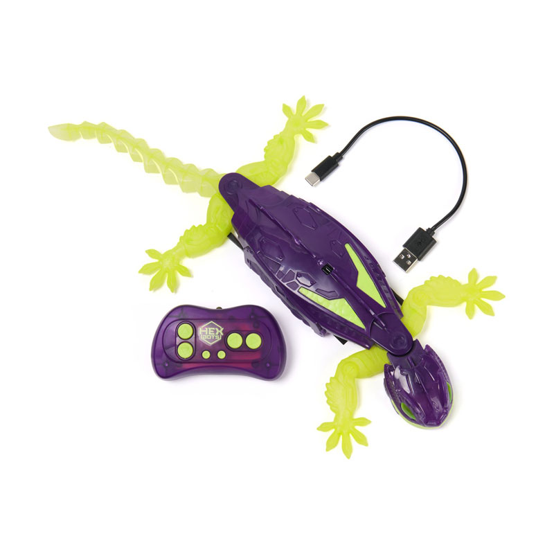 Spin Master Hexbots Interactive Gecko Glow in the dark RC Διαδραστική Σαύρα 6075451