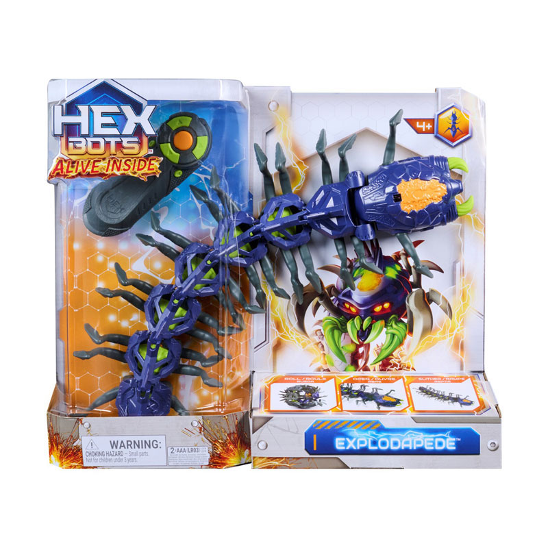 Spin Master Hexbots Interactive Centipede RC Διαδραστική Σαρανταποδαρούσα 6076554