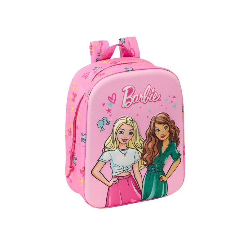 Safta Τσάντα Πλάτης Νηπιαγωγείου 3D Mini Backpack Barbie 6L 622476011