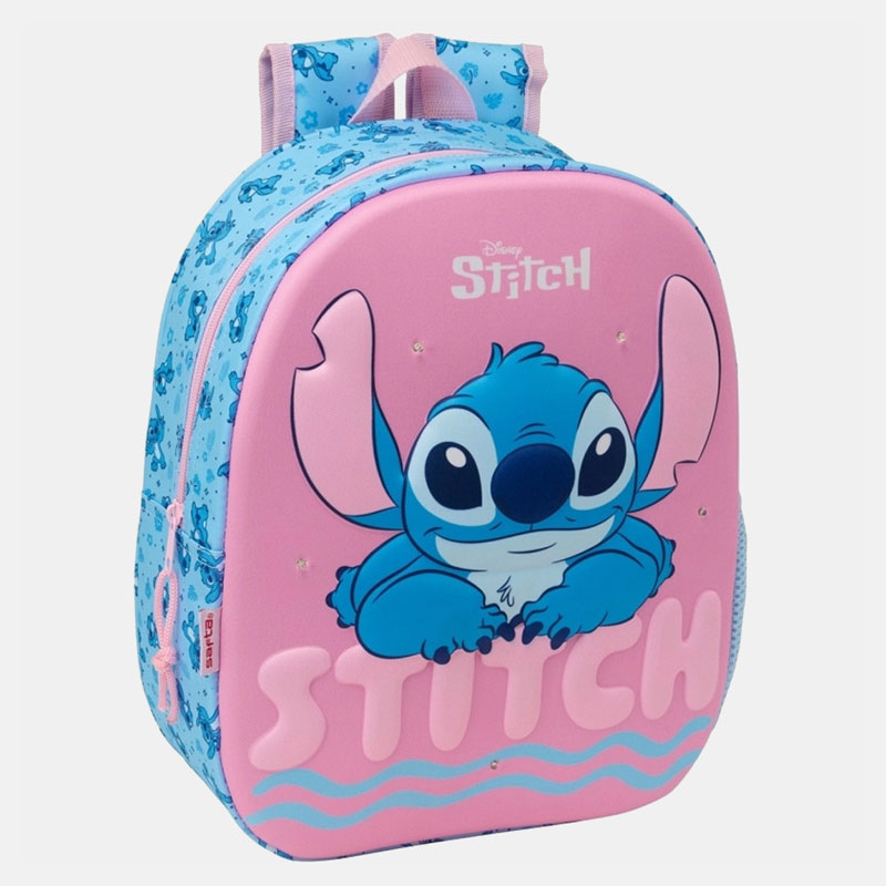 Safta Τσάντα Πλάτης Νηπιαγωγείου Disney Stitch 3D Led 33cm 622672892