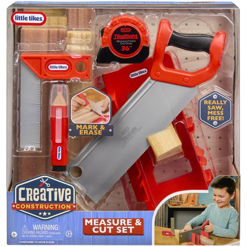 Little Tikes Creative Construction Σετ Μέτρησης Και Κοπής 643255-EUC