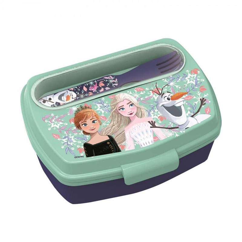 Stor Frozen Snowy Tale Δοχείο Φαγητού με κουτάλι/πιρούνι 81009