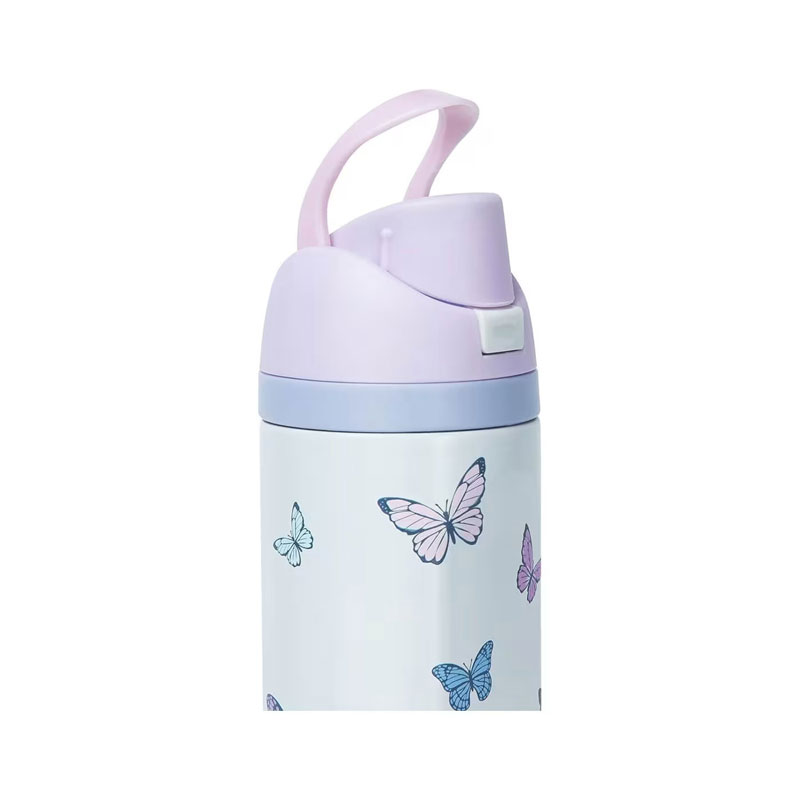 Yolo Μεταλλικό Θερμός 2 σε 1 700ml - Butterflies 90593