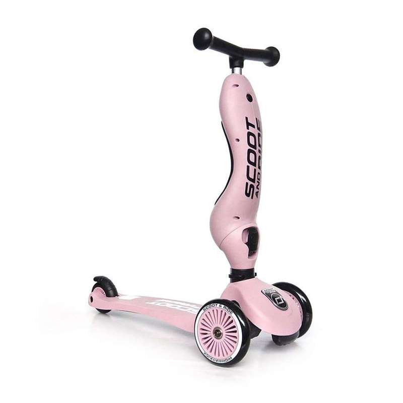 Scoot & Ride Παιδικό Πατίνι Highwaykick 1 Τρίτροχο με Κάθισμα για 1-5 Ετών Ροζ 96270