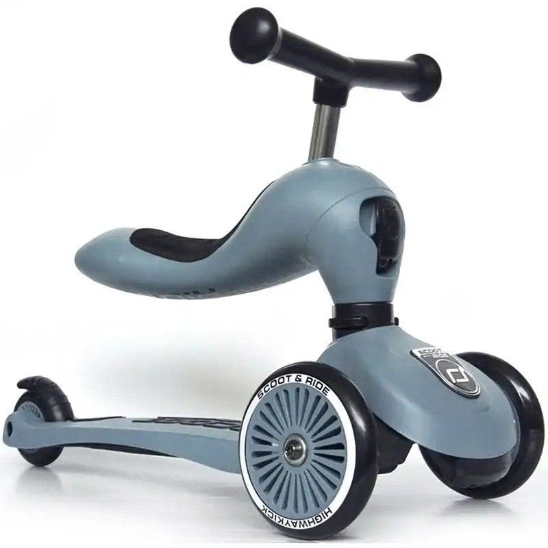 Scoot & Ride Παιδικό Πατίνι Highwaykick 1 Τρίτροχο με Κάθισμα για 1-5 Ετών Steel 96271