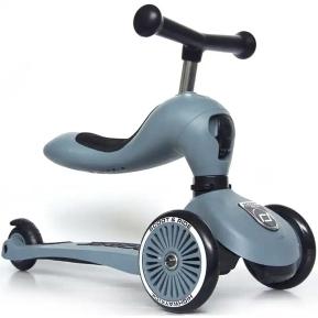 Scoot & Ride Παιδικό Πατίνι Highwaykick 1 Τρίτροχο με Κάθισμα για 1-5 Ετών Steel 96271