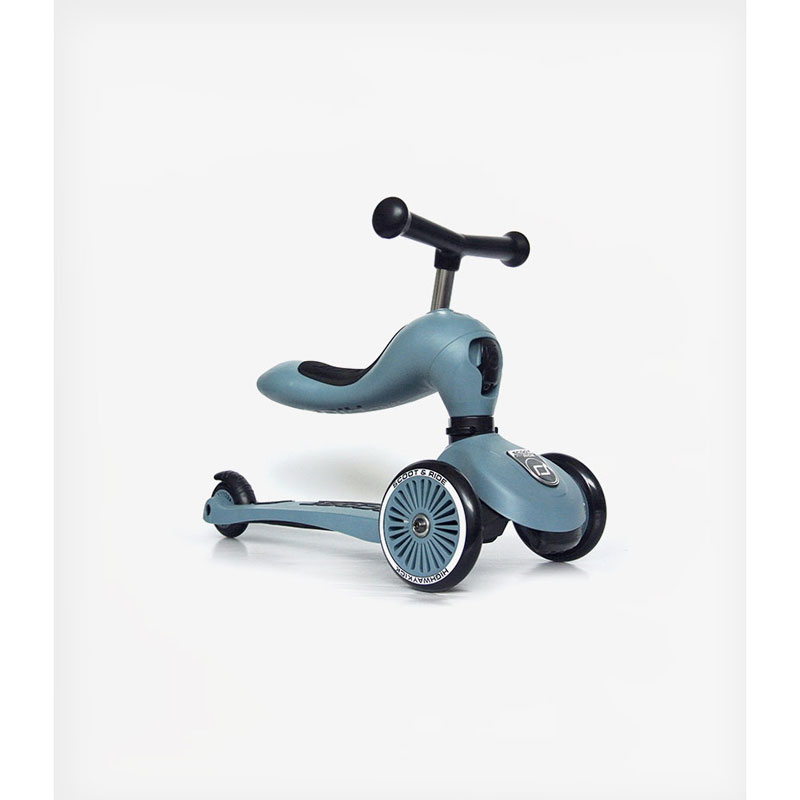Scoot & Ride Παιδικό Πατίνι Highwaykick 1 Τρίτροχο με Κάθισμα για 1-5 Ετών Steel 96271