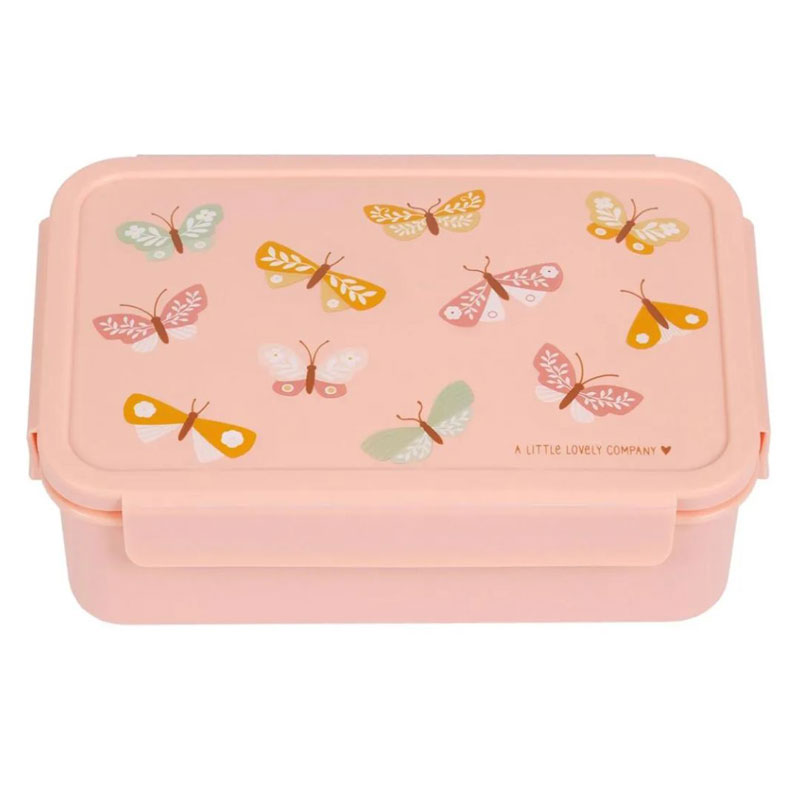 A Little Lovely Company Bento Δοχείο φαγητού με χωρίσματα -1,2 L- Butterflies BBBUPI67