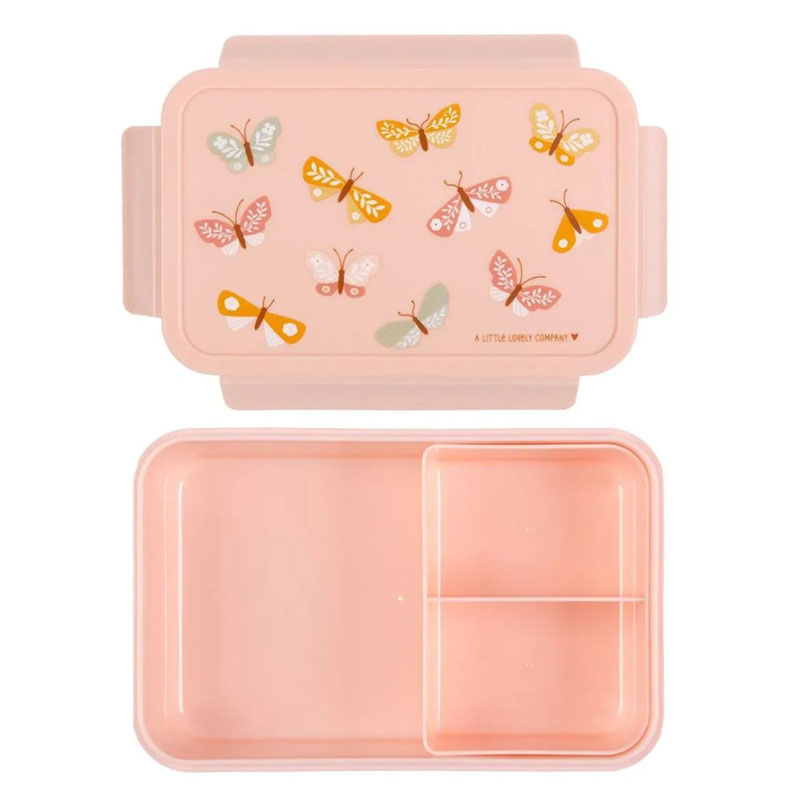 A Little Lovely Company Bento Δοχείο φαγητού με χωρίσματα -1,2 L- Butterflies BBBUPI67