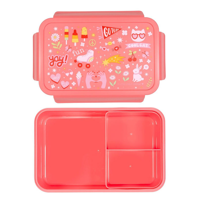A Little Lovely Company Bento Δοχείο φαγητού με χωρίσματα -1,2 L- Fun BBFUCO72