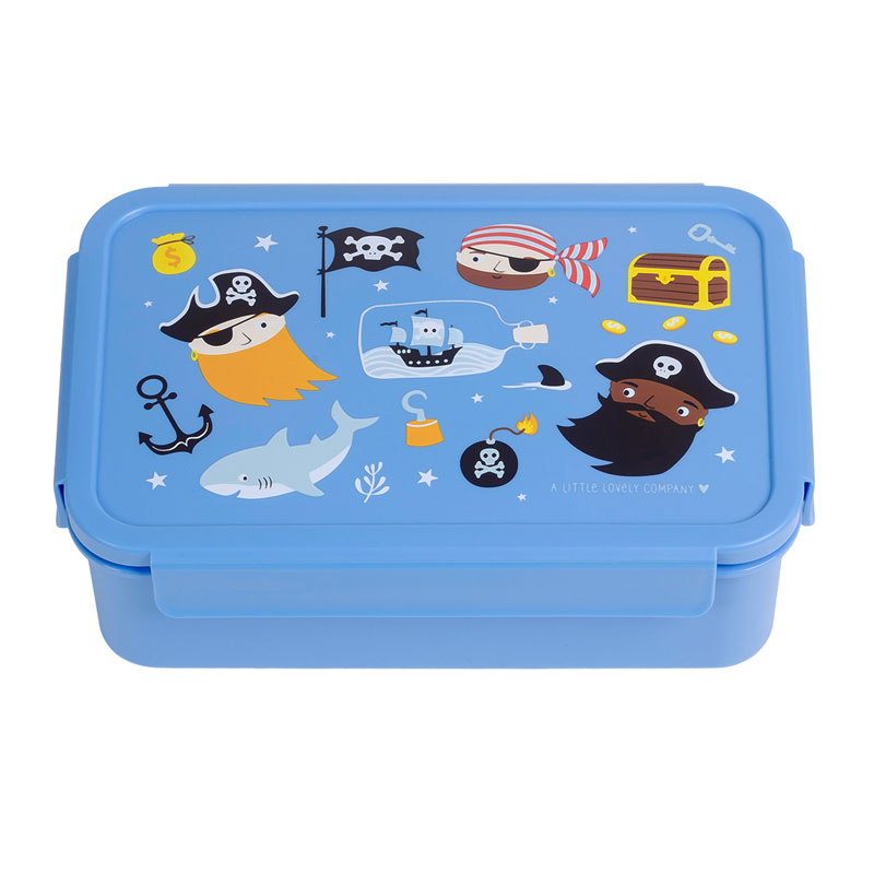 A Little Lovely Company Bento Δοχείο φαγητού με χωρίσματα- 1,2 L- Pirates BBPIBU76