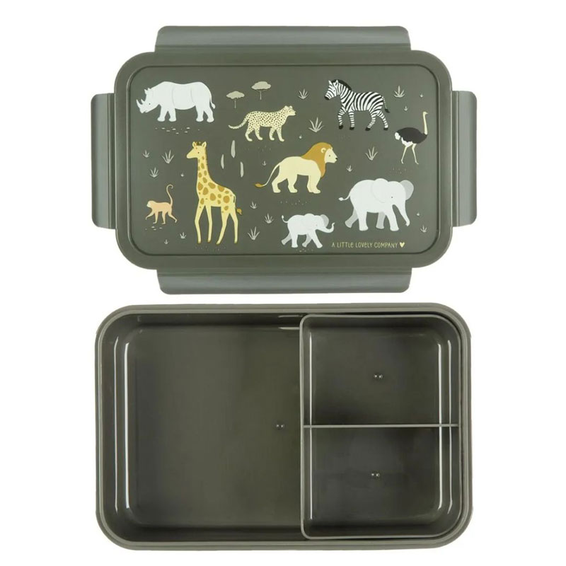 A Little Lovely Company Bento Δοχείο φαγητού με χωρίσματα -1,2 L- Savanna BBSAGR65