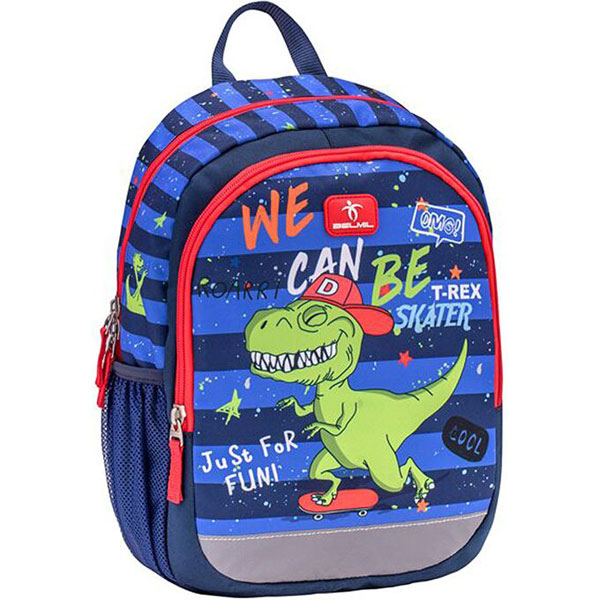 BeLMil Τσάντα Νηπίου Kiddy Plus T-Rex 12L 23 x 33 x 13 cm BKG-3054ATRX