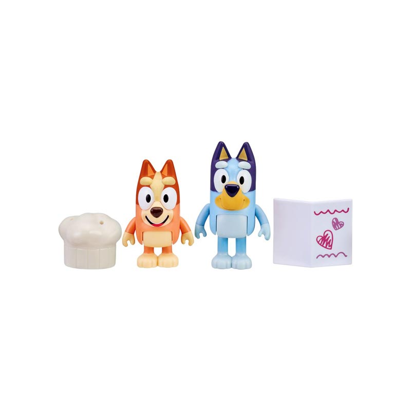 Giochi Preziosi Bluey Φιγούρες 2 Pack  Fancy Restaurant (Σεφ)