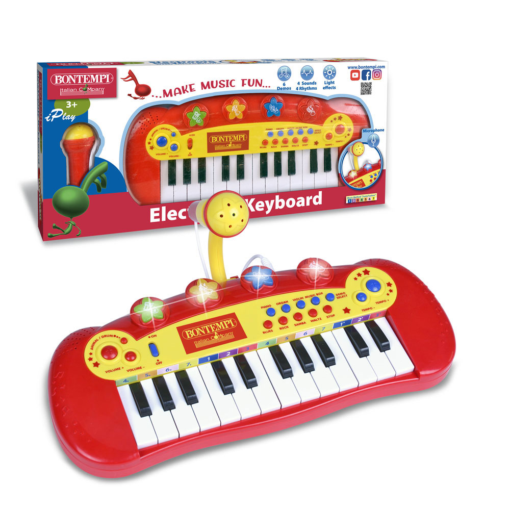 Bontempi Αρμόνιο Ηλεκτρονικό με 24 πλήκτρα & μικρόφωνο BN122931