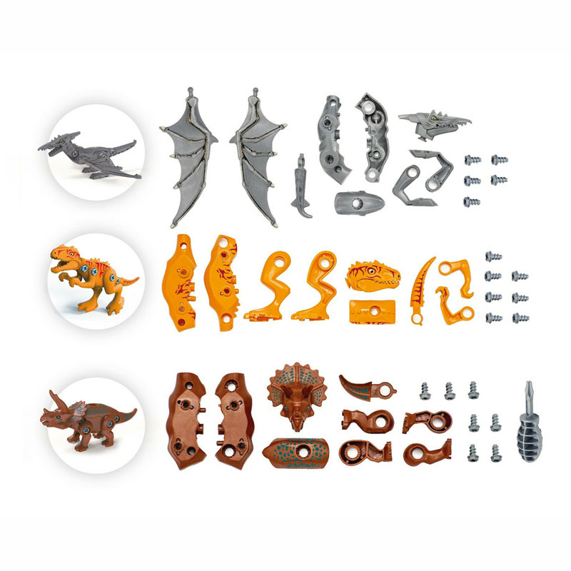 Buki Σετ 3 Δεινόσαυροι Συναρμολόγησης 2136