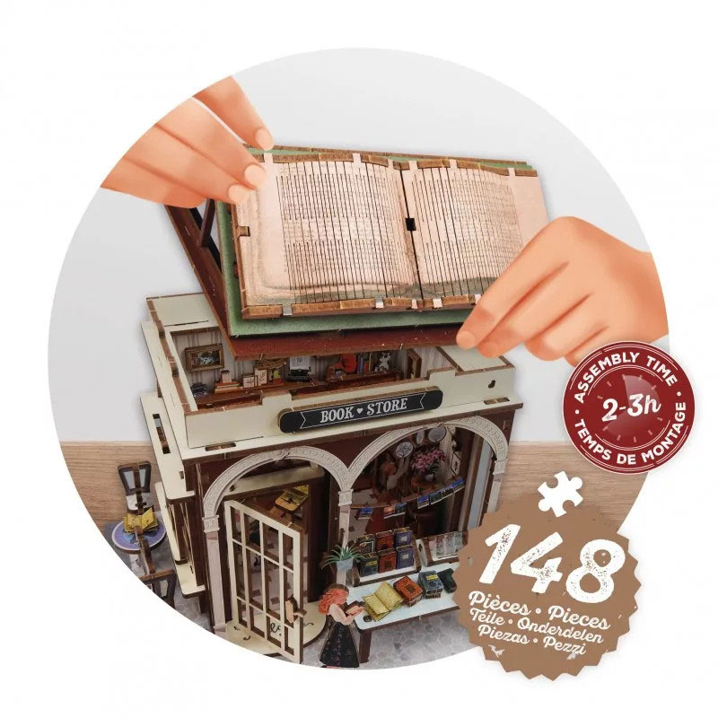 Buki Bookshop Diorama 3D Κατασκευή Ξύλινη 68074