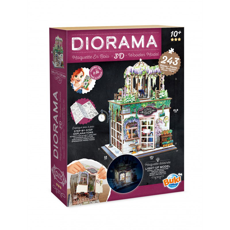 Buki Flower Shop Diorama 3D Κατασκευή Ξύλινη 68075