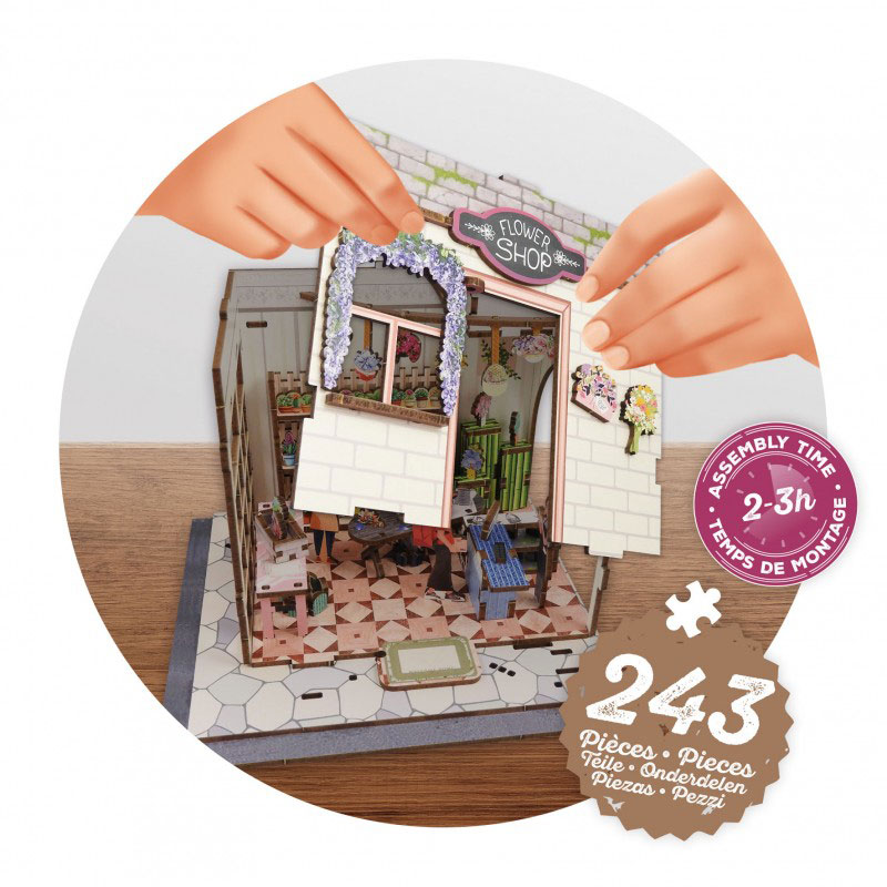Buki Flower Shop Diorama 3D Κατασκευή Ξύλινη 68075