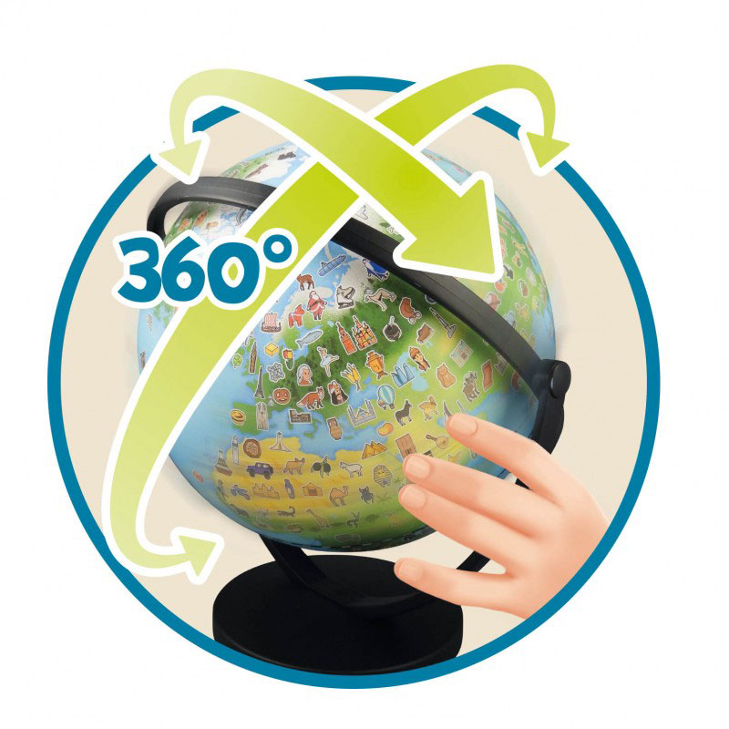 Buki Εκπαιδευτικό Παιχνίδι Υδρόγειος Σφαίρα 20 cm με Κάρτες 9010