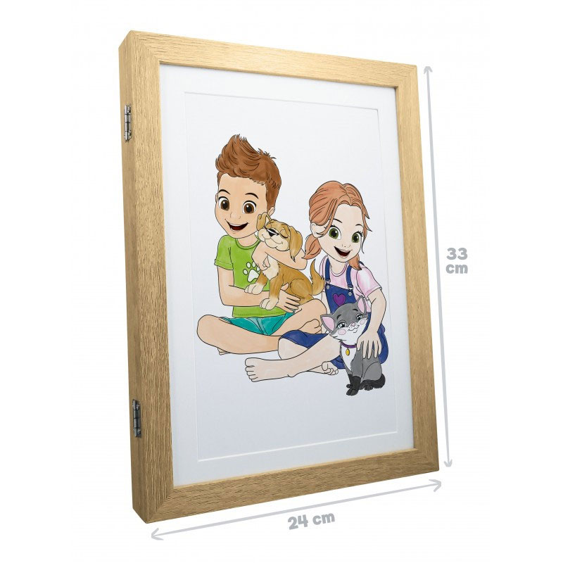Buki Drawing Frame 50 Pictures (Κορνίζα Κουτί 50 Ζωγραφιές) 33cm FK013