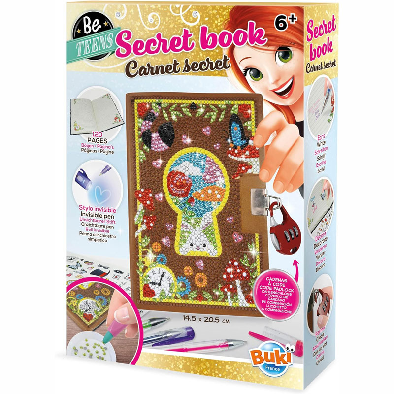 Buki Be Teens Secret Notebook Ατζέντα Λουκέτο Στρας NB003