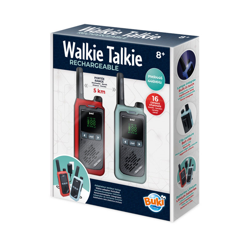 Buki Walkie Talkie Επαναφορτιζόμενο Εμβέλεια 5km TW05
