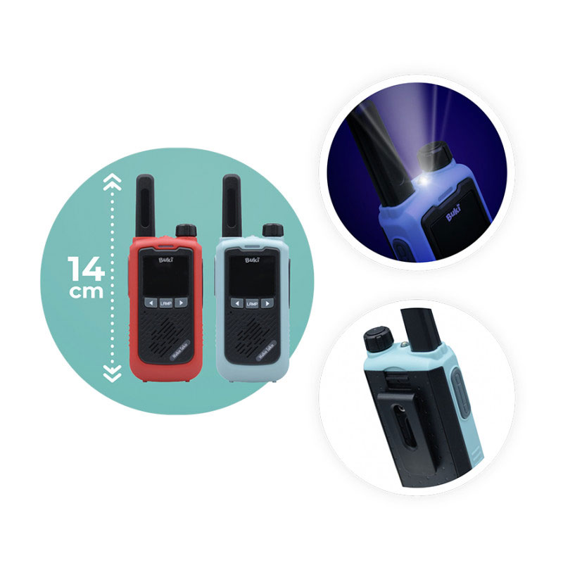 Buki Walkie Talkie Επαναφορτιζόμενο Εμβέλεια 5km TW05