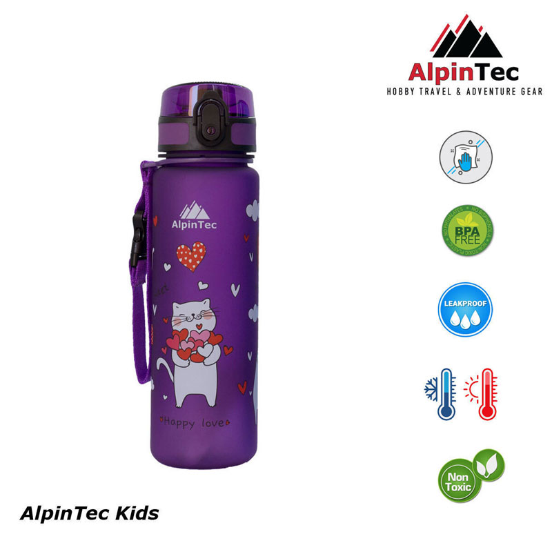 Παγούρι Tritan AlpinTec 500ml Kids Purple Cats C-500PE-CAT