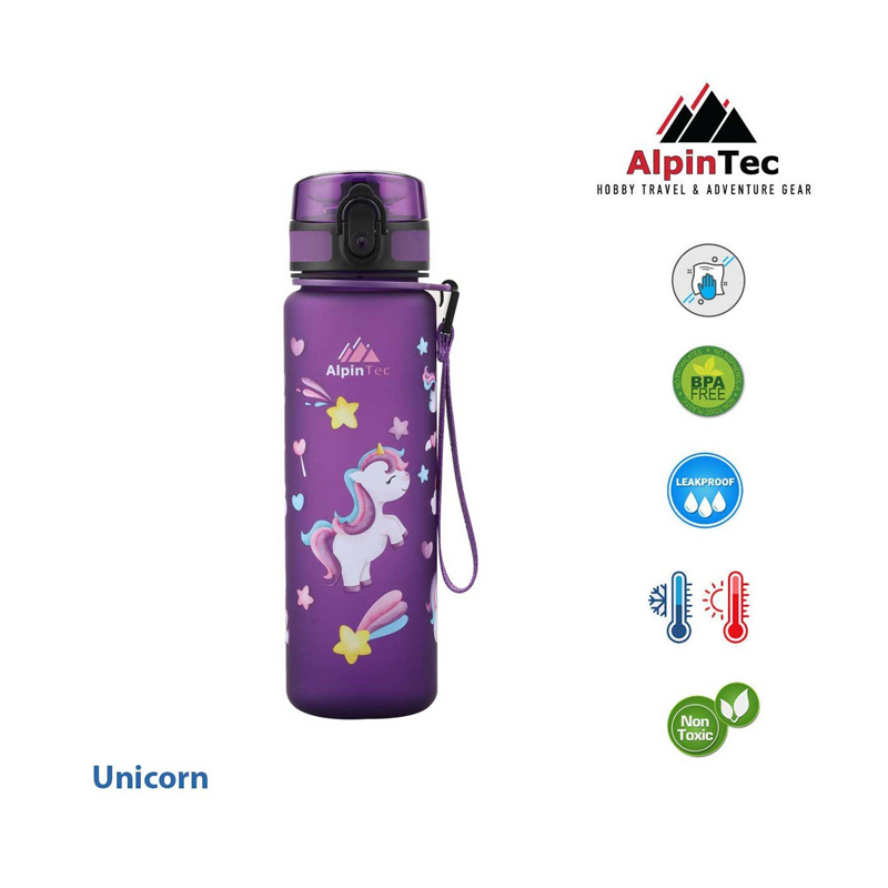 Παγούρι Tritan AlpinTec 500ml Kids Purple Unicorn C-500PE-UN