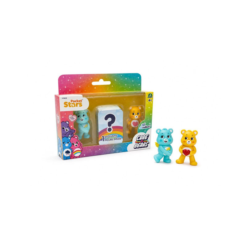 Giochi Preziosi Care Bears Σετ με 3 Συλλεκτικές Φιγούρες 5εκ. Τιρκουάζ & Κίτρινο Αρκουδάκια