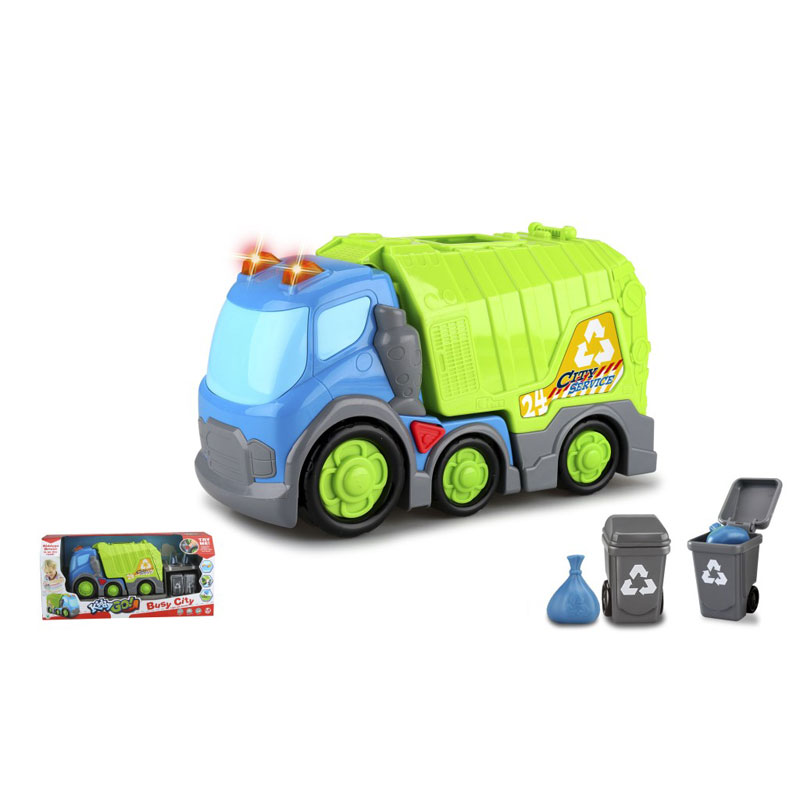 Just Toys Kidz To GO Busy City Σετ Όχημα Ανακύκλωσης 31cm