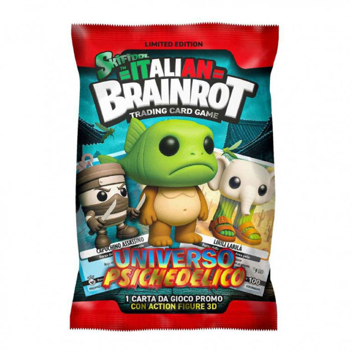 Skifidol Italian Brainrot Φακελάκι με 3D Cuties Φιγούρα Μπρελόκ & Κάρτα Σειρά A - Σχέδια DIP78014
