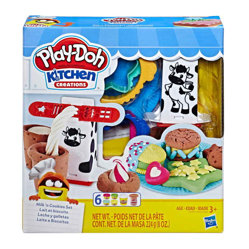 Hasbro Play-Doh Kitchen Creations Silly Snacks Milk n' Cookies Set