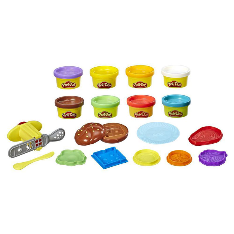 Hasbro Play-Doh Kitchen Creations Silly Snacks Burgers 'n Fries Set