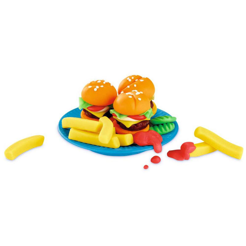 Hasbro Play-Doh Kitchen Creations Silly Snacks Burgers 'n Fries Set
