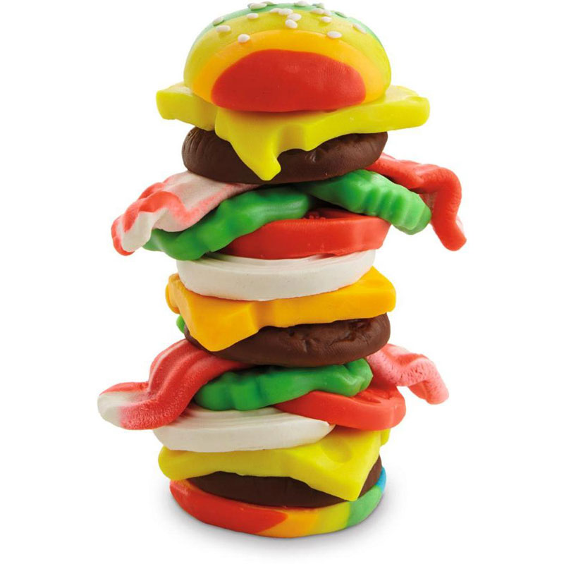 Hasbro Play-Doh Kitchen Creations Silly Snacks Burgers 'n Fries Set