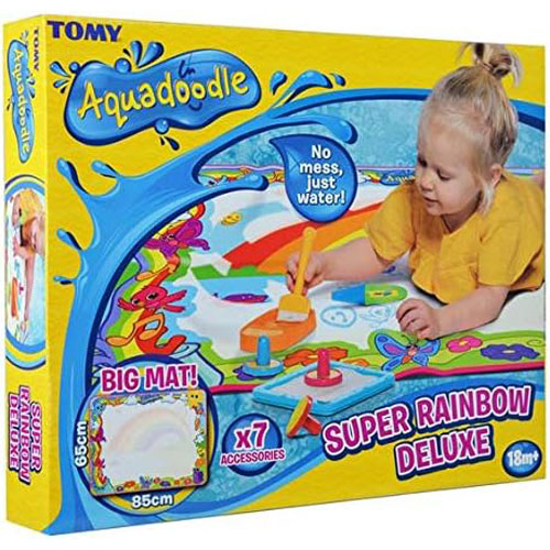 Tomy Χαλάκι σχεδίασης Aquadoodle Super Rainbow Deluxe 85 x 65 cm E72772