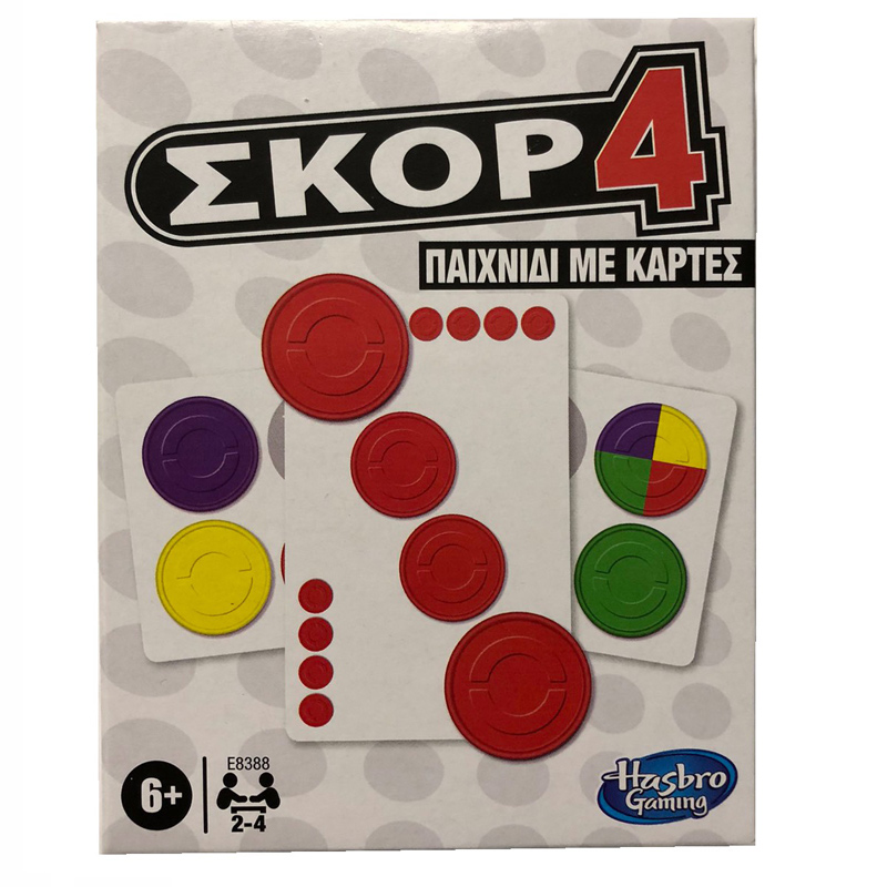 Hasbro Σκορ 4 - Connect 4 με κάρτες E8388