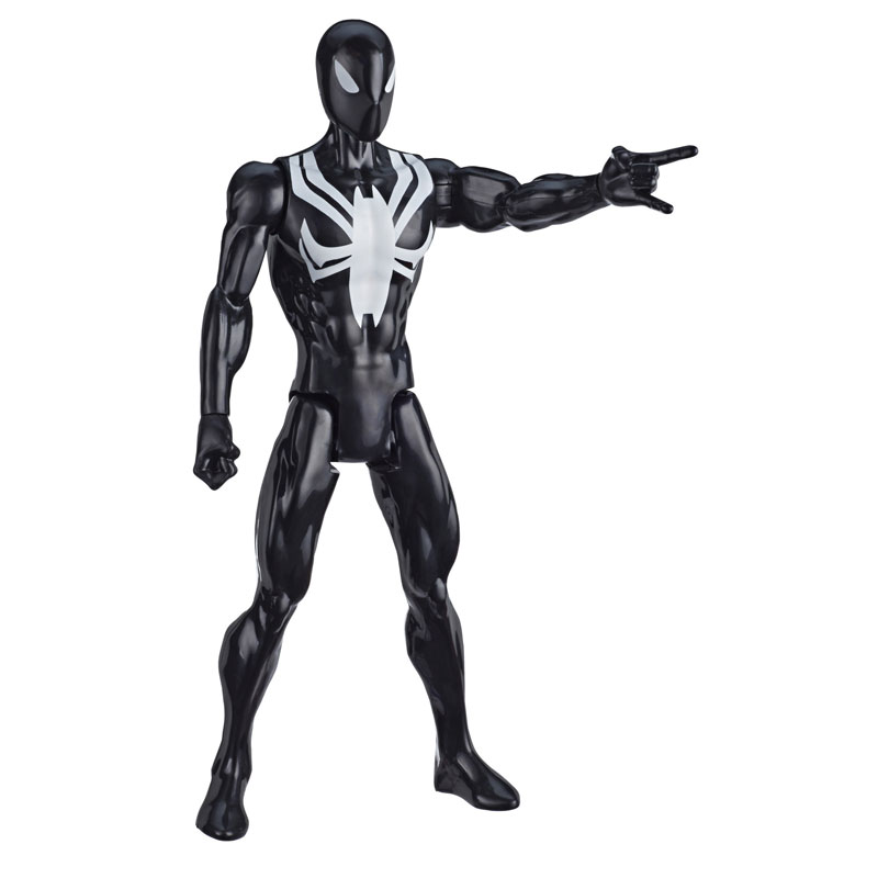 Hasbro Marvel Spider-Man Titan Hero Web Warriors Black Suit Spider-Man 30cm