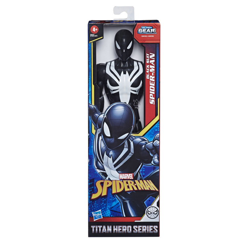 Hasbro Marvel Spider-Man Titan Hero Web Warriors Black Suit Spider-Man 30cm